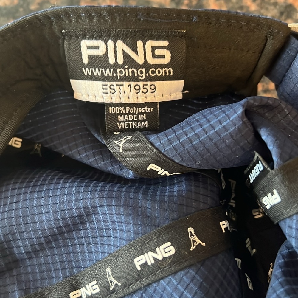 Ping Dark Blue Textured Cap - Picture 2 of 3